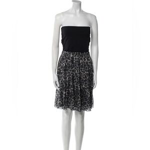 Alice + Olivia - Strapless Leopard Dress -S